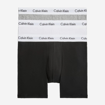 Набір трусів шорт чоловічих бавовняних Calvin Klein Underwear 000NB1770A-MP1 L 3 шт Сірий/Чорний/Білий (8719115052768)