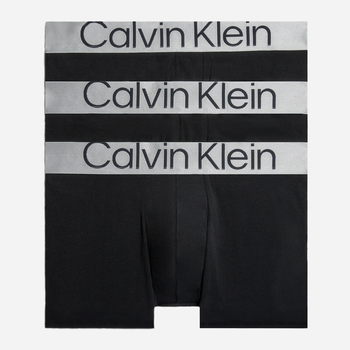 Набір трусів шорт чоловічих бавовняних Calvin Klein Underwear 000NB3130A-7V1 2XL 3 шт Чорний (8719855387281)