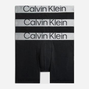 Набір трусів шорт чоловічих бавовняних Calvin Klein Underwear 000NB3131A-7V1 L 3 шт Чорний (8719855392902)