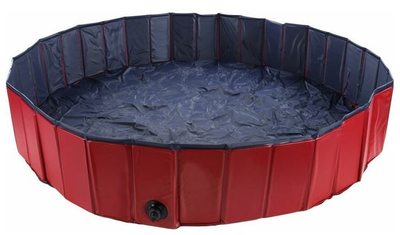 Basen dla psów Flamingo Doggy Splash Pool L 160 x 30 cm Red/Blue (5400585002201)