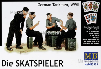 MB3525 Skatspieler WWII German tankmen 1:35 Master Box (MB3525)