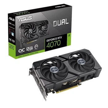 Відеокарта GF RTX 4070 12 GB GDDR6X Dual EVO OC Asus (DUAL-RTX4070-O12G-EVO) ( Black )
