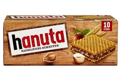 Упаковка Вафлі Hanuta 22 г x 10 шт