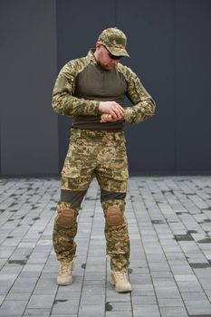 Тактичні чоловічі штани з наколінниками піксель розмір 2XL