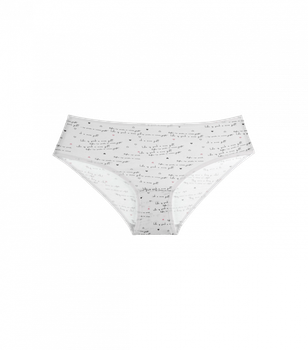 Подростковые трусы слипы для девочки с рисунком - Donella - 501240B - 146-152 см - Белый
