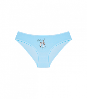 Подростковые трусы слипы для девочки с принтом The love of STIL - Donella - 5124Y5 - 152-158 см - Голубой