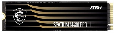 SSD накопитель msi Spatium m480 Pro 4tb m.2 2280 PCIe 4.0 x4 NVMe 3d nand tlc (s78-440r050-p83)