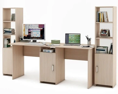 Компьютерный стол для двух детей 245×60×149 см