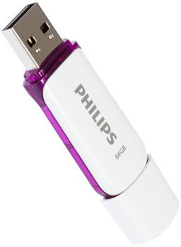 Pendrive Philips Snow Edition 64GB USB 2.0 Purple (FM64FD70B/00)