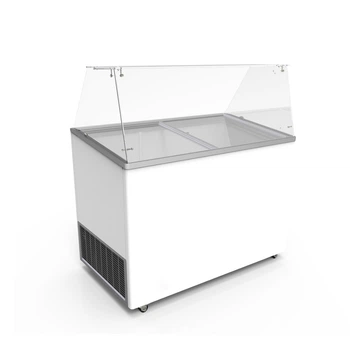 Морозильная витрина для мягкого мороженого VENUS VETRINE 36 economy прямое стекло CRYSTAL S.A. Греция
