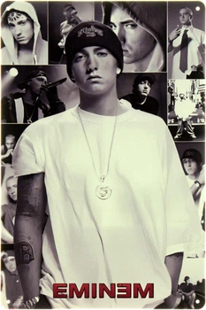 Металева табличка "Eminem Collage" (ms-104501)