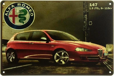 Металева табличка "Alfa Romeo 147" (ms-104562)