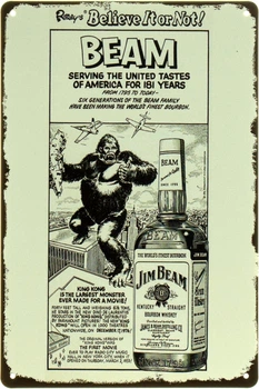 Металева табличка "Jim Beam (Історична Легенда)" (ms-104535)