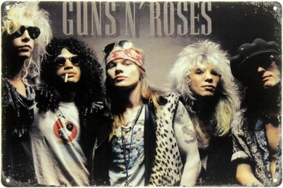 Металева табличка "Guns N’ Roses - Вічні Ікони Року" (ms-104564)