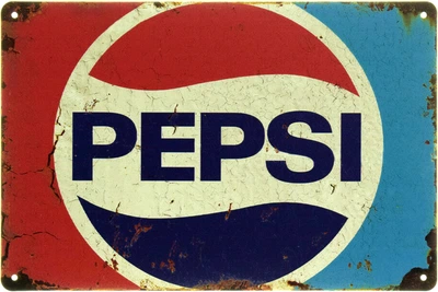 Металева табличка "Pepsi (Ретро Логотип)" (ms-104556)