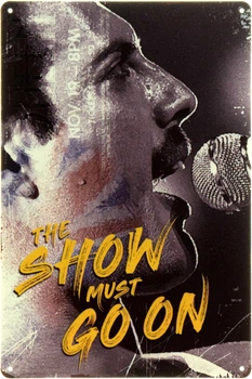 Металева табличка "Queen: The Show Must Go On" (ms-104522)