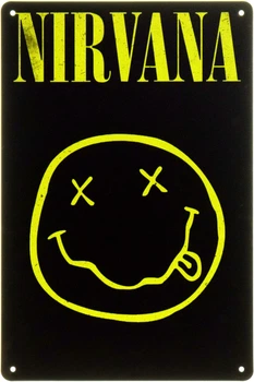 Металева табличка "Nirvana (Rock Smile)" (ms-104468)