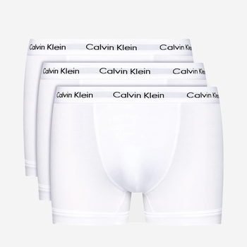 Zestaw majtek bokserek męskich bawełnianych Calvin Klein Underwear 0000U2662G-100 XL 3 szt. Biały (5051145189230)