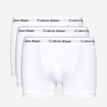 Zestaw majtek bokserek męskich bawełnianych Calvin Klein Underwear 0000U2662G-100 XL 3 szt. Biały (5051145189230)