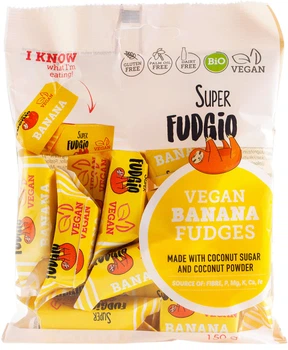 Конфеты Super Fudgio с банановым вкусом 150 г (5906874505540)