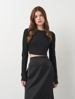Топ женский NA-KD 1018-008591-0002 XL Черный (7325945449763)