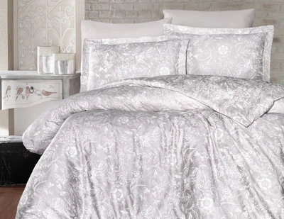 Турецкое постельное белье First Choice Cotton Satin Advina Champagne полуторное