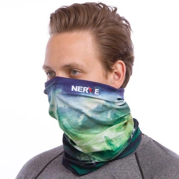 Повязка на шею Бафф NERVE MS-1183 Синий,Голубой,Зеленый