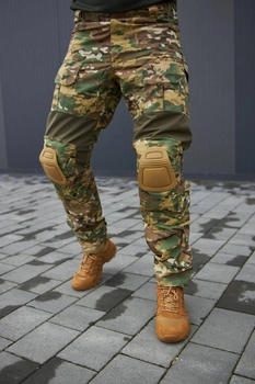 Тактичні чоловічі штани з наколінниками мультикам розмір XL