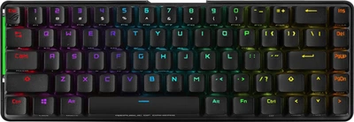 Ігрова бездротова клавіатура Asus Rog Falchion / Механічна / Cherry MX Red Switch / RGB підсвітка / UKR / Black Б/В