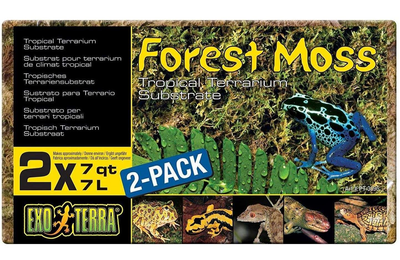 Naturalny mech do terrarium Exoterra Forest Moss 2 x 7 L (0015561230957)