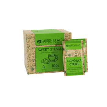 Сладкая Стевия 1:1 Green Leaf 1 саше 4г*50шт