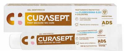 Зубна паста CURASEPT ADS Protective 0.2% CHX colostrum 75 мл (8056746070250)