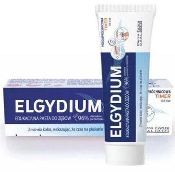 Dziecięca educacyjna pasta do zębów Elgydium do ochrony przed próchnicą 50 ml (3577056024856)
