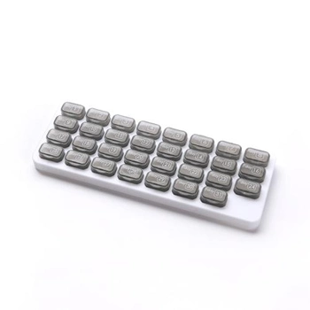 Органайзер для таблеток на 31 день MVM 28.5x10.4x2.9 см Белый/Серый