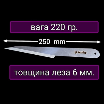 Нож для метания Шрапнель 250мм