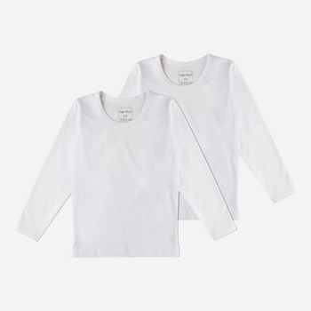 Zestaw koszulek z długim rękawem chłopięcych 2 szt Tup Tup B20400-1000 110 cm Biała (5901845286053)