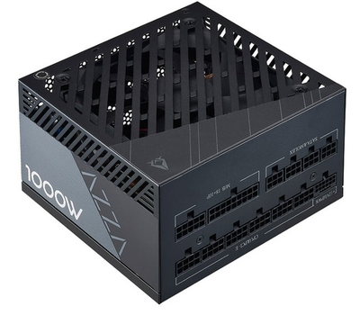 Блок питания 1000 Вт, AZZA, Black, модульный, 80+ Platinum, 12 см, 4xMolex / 12xSATA / 4x6+2-pin / 1x16-pin / 1x20+4-pin / 2x4+4-pin, защита UVP/OVP/OPP/OCP/SCP/OTP/AFC/SIP (PSAZ-1000P)