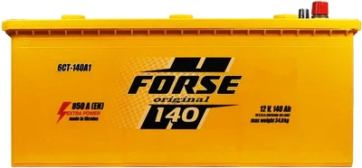 Автомобильный аккумулятор Forse 140 Ah (+/-) Euro (850EN) (D4) (663-03)