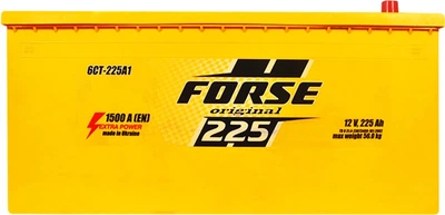 Автомобільний акумулятор Forse 225 Ah (+/-) Euro (1500EN) (D6) (673-03)