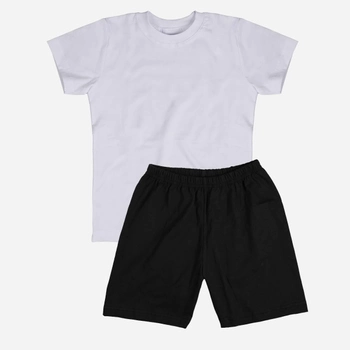 Zestaw dziecięcy (koszulka + szorty) dla chłopca Tup Tup SP200CH-1010 110 cm Biały/Czarny (5907744051914)