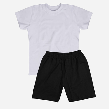 Дитячий комплект (футболка + шорти) для хлопчика Tup Tup SP200CH-1010 122 см Білий/Чорний (5907744051938)