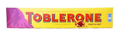 Шоколадний батончик Toblerone Родзинки Мед Мигдальний Нуга 100г