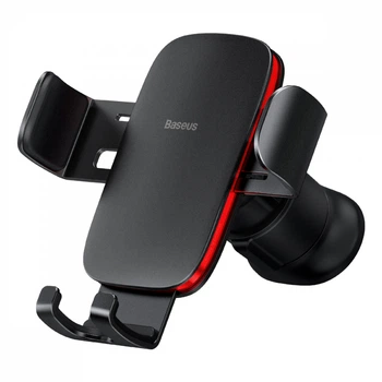 Автотримач для телефона Baseus Metal AgeⅡ Gravity Car Mount（Air Outlet Version）Black (SUJS000001)