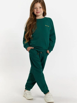 Komplet młodzieżowy sportowy (bluza + spodnie) dla dziewczynki Tup Tup 101401-5000 152 cm Zielony (5907744490713)