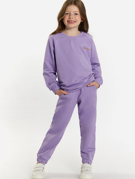 Підлітковий спортивний костюм (світшот + штани) для дівчинки Tup Tup 101411-2510 146 см Фіолетовий (5907744491703)