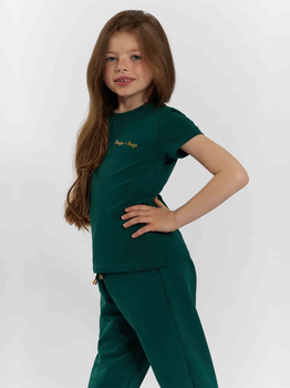 Koszulka dziecięca dla dziewczynki Tup Tup 101500-5000 134 cm Zielona (5907744499815)