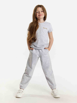 Дитяча футболка для дівчинки Tup Tup 101500-8110 134 см Сіра (5907744500115)