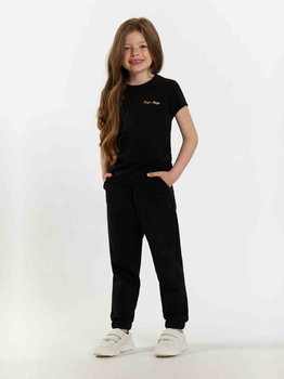 Koszulka dziecięca dla dziewczynki Tup Tup 101500-1010 104 cm Czarna (5907744500368)