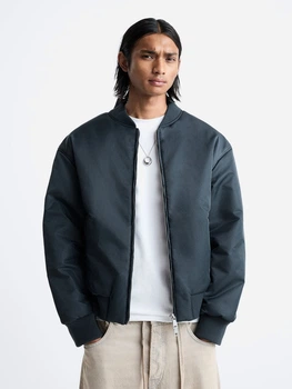 Бомбер мужской Zara 562742174 L Синий (1159801056) – Брендовая