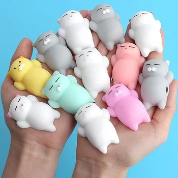 Набор игрушек Сквиши - Mochi Squishy Котята - 12 шт